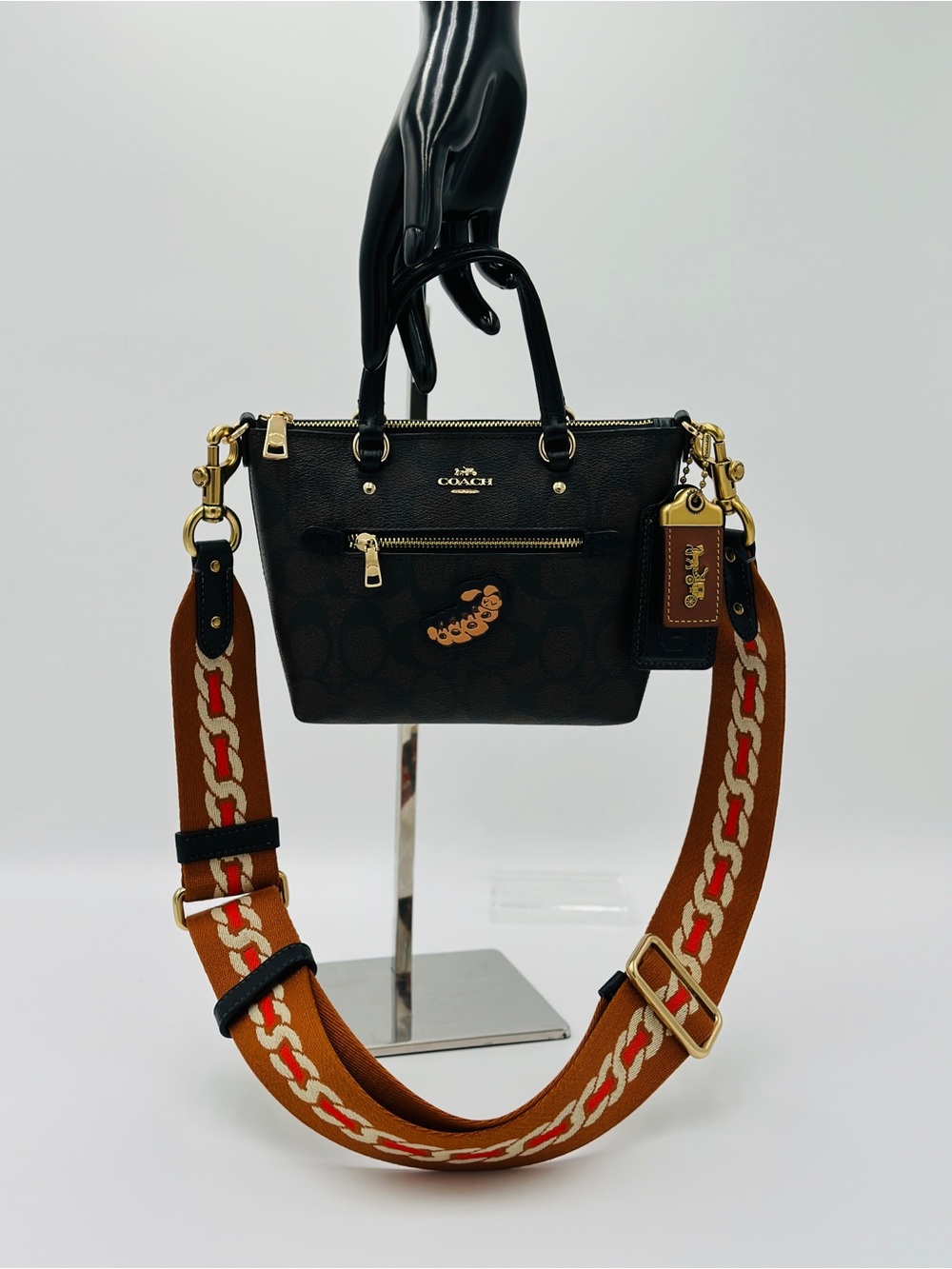 Coach Brown Signature Canvas Crossbody - Picture 3 of 5